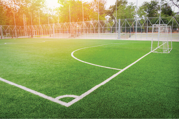 Football field construction project by Pools & Courts