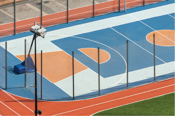 Multi-sports flooring in Saudi Arabia by Pools & Courts