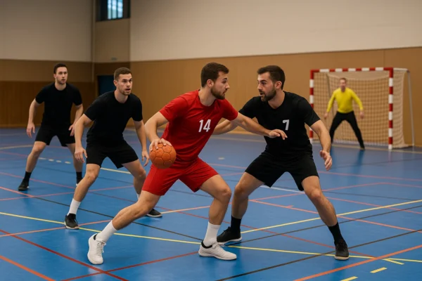 Handball court by Pools & Courts, a sports ground contractor in Saudi Arabia
