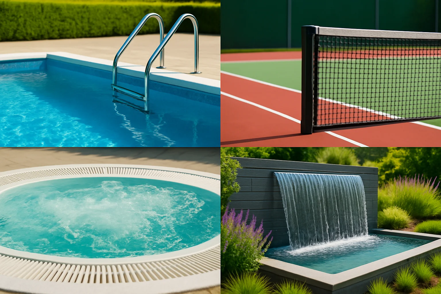 Infinity pool designed by a leading pool company