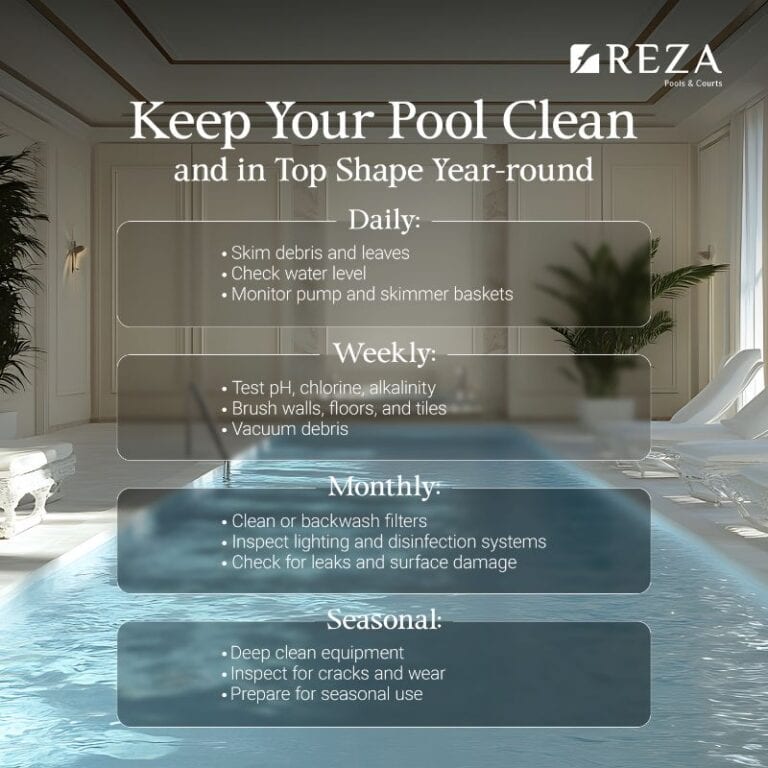 A pool maintenance checklist