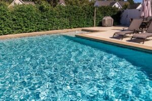 A chlorine pool to be converted to a saltwater pool